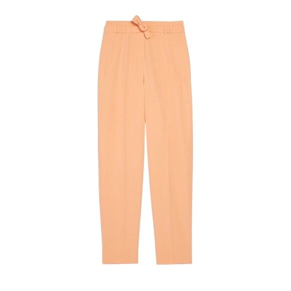 Sz 8 WHBM Fluid PantSuit Blazer + Belted Tapered Ankle Pant RayofLight - Picture 4 of 14